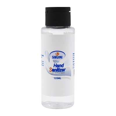 SIRUINI wholesale 120ml antibacterial portable sanitzers hand washing gel with 75% alcohol