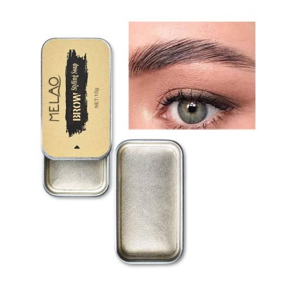 Eyebrow Soap Kit Brows Styling Soap Clear Solid Gel for Brushed-Up Eyebrows 3D Feathery Brows Makeup Balm